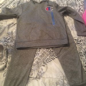 Champion sweat suit gray